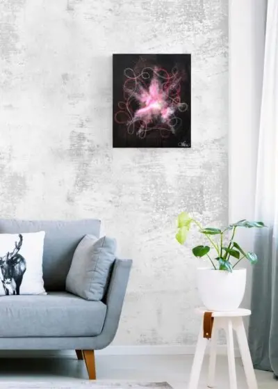 Maleriet Light Within 2 50x60 cm Kunstner: Lena marie Støre Olsen  @ArtbyLenaMarie